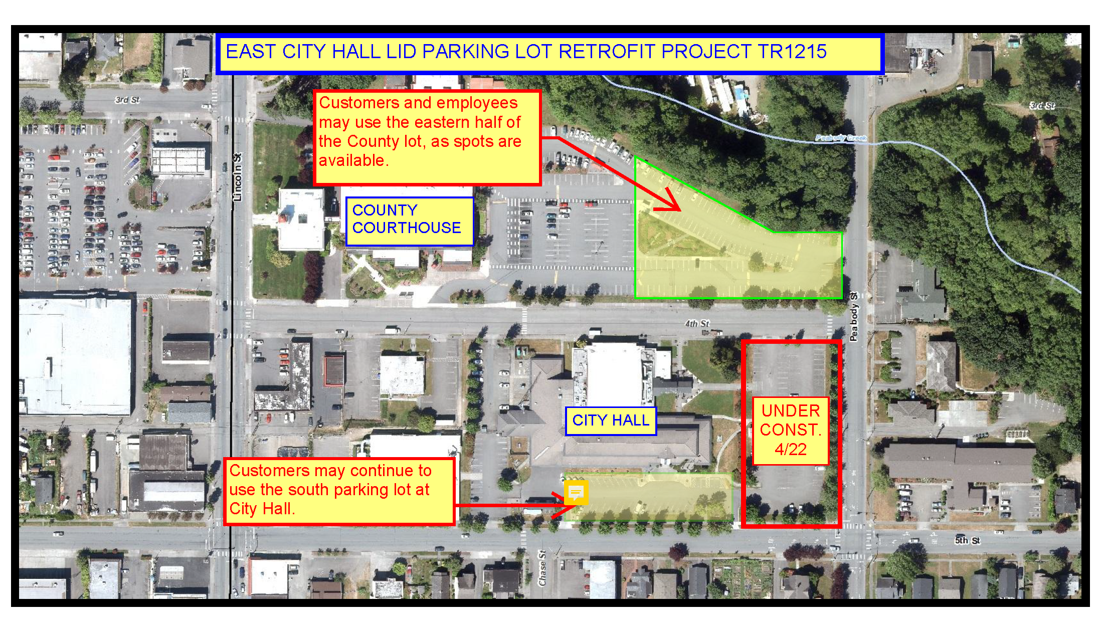 Map East City Hall Parking Lot LID