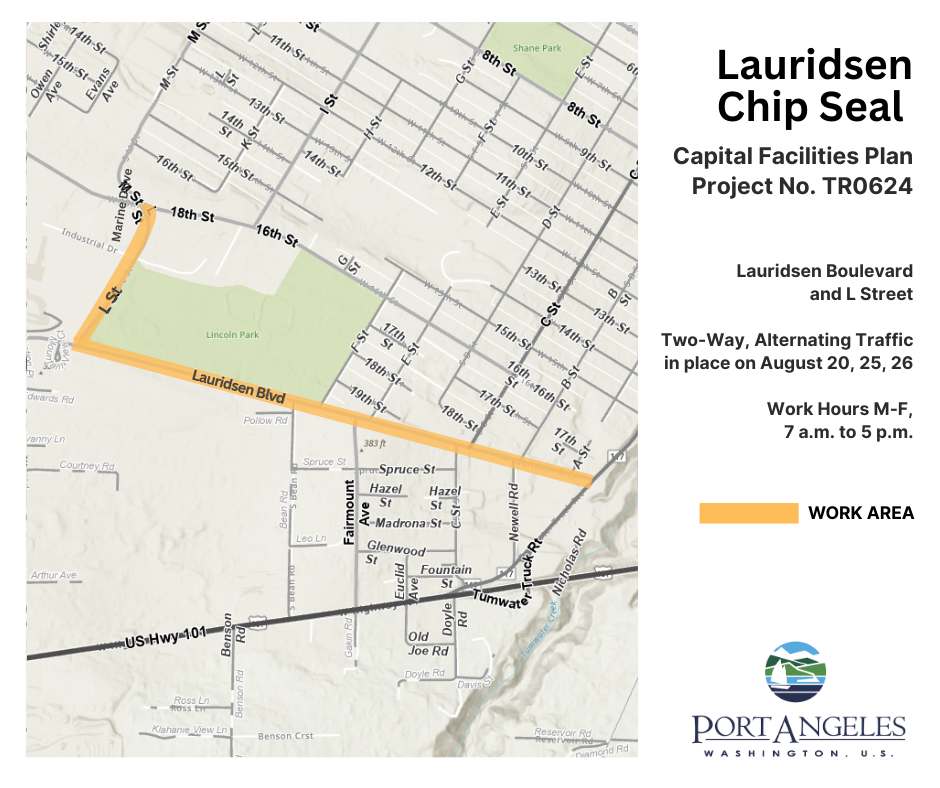 Lauridsen Chip Seal Project Map - August 2025