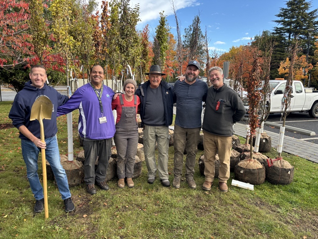 A group of City of Port Angeles staff members with Paul Forrest